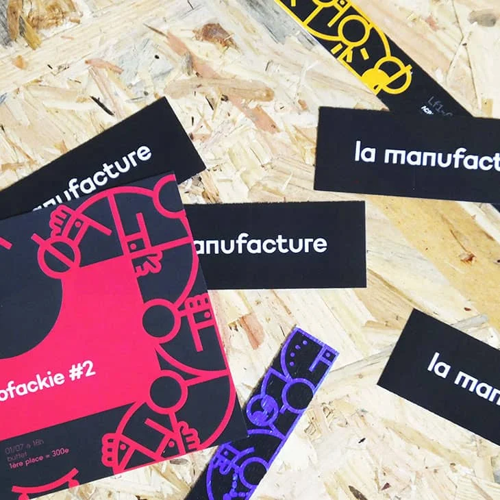 La Manufacture's various sticker design