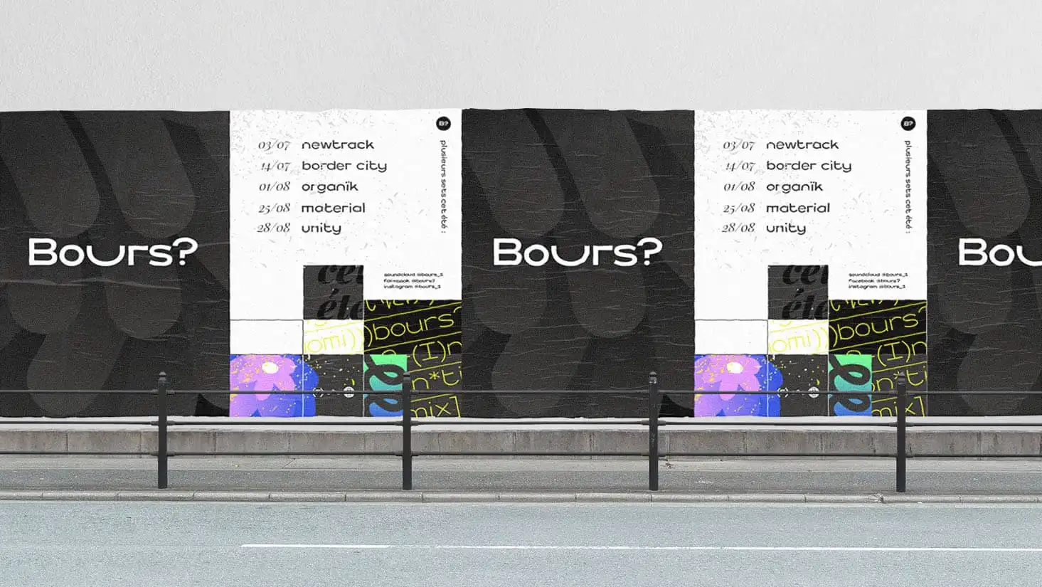 street-posters design for Bours?