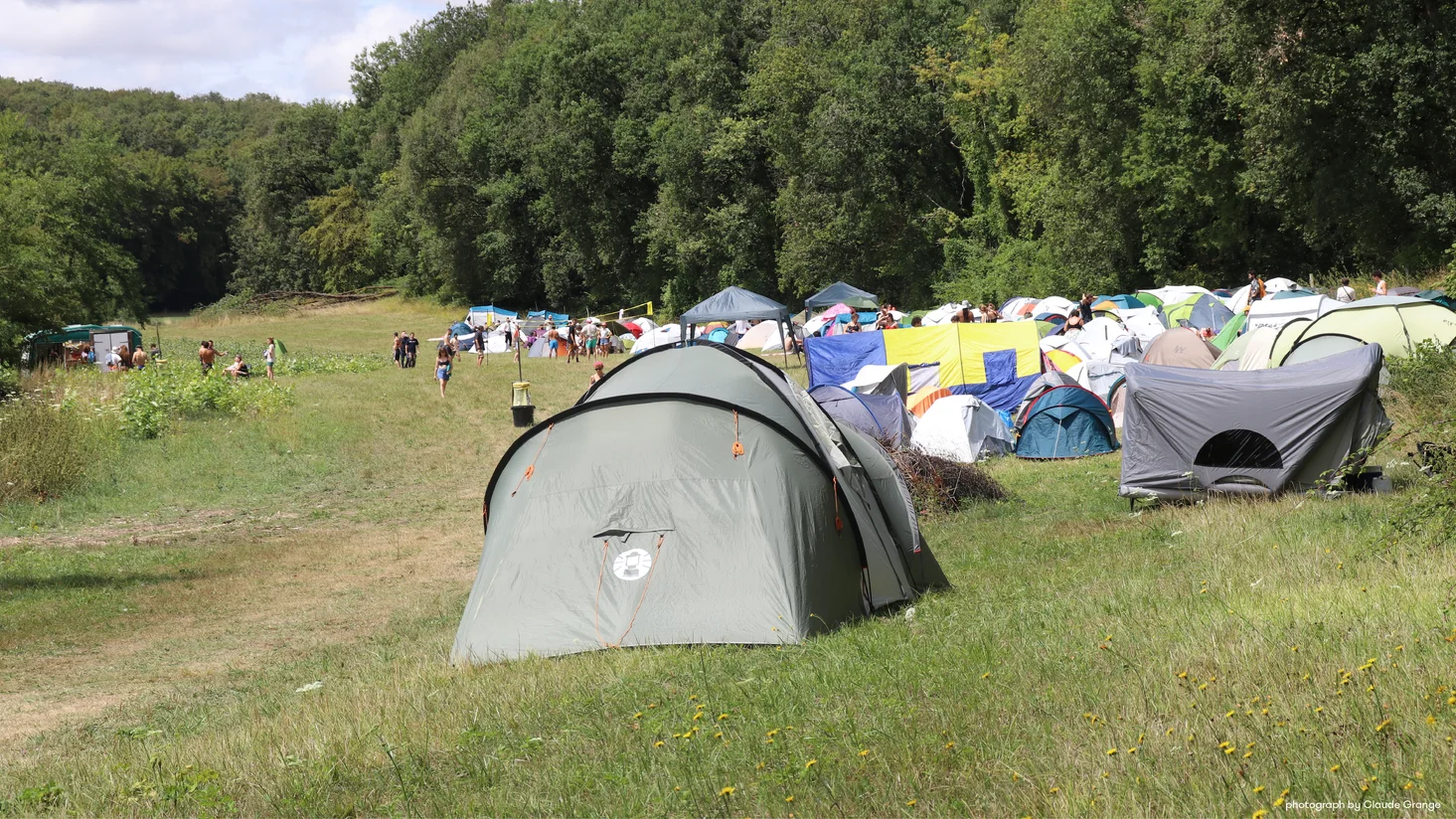 photograph of Dissociate festival 2023's campsite