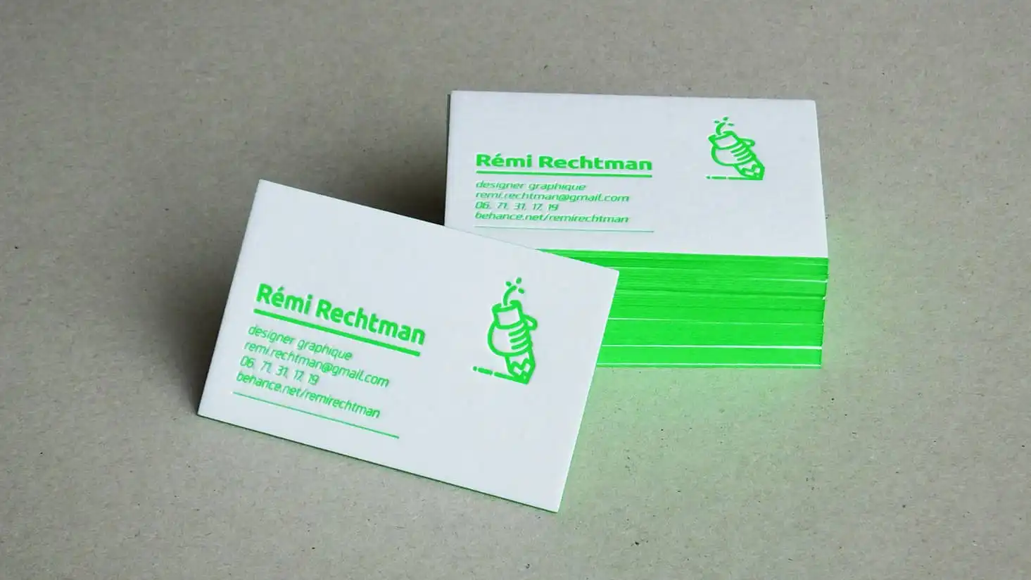 Rémi Rechtman's former business cards