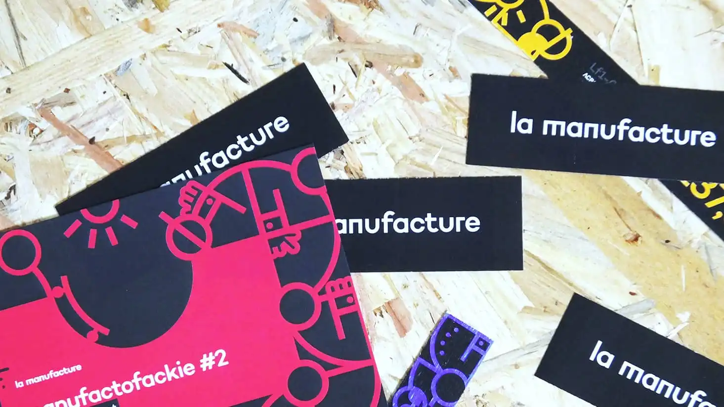 La Manufacture's various sticker design