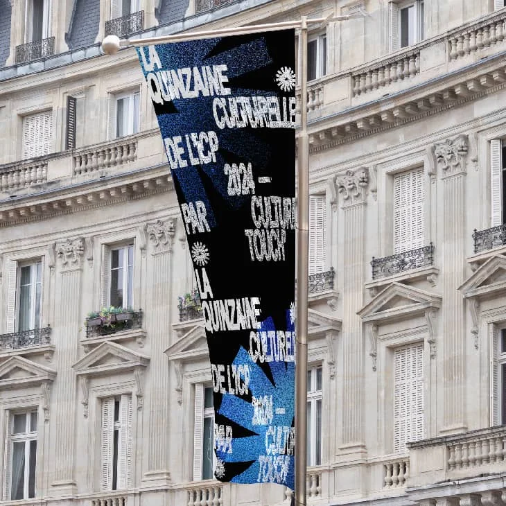 La Quinzaine Culturelle’s flag in Paris