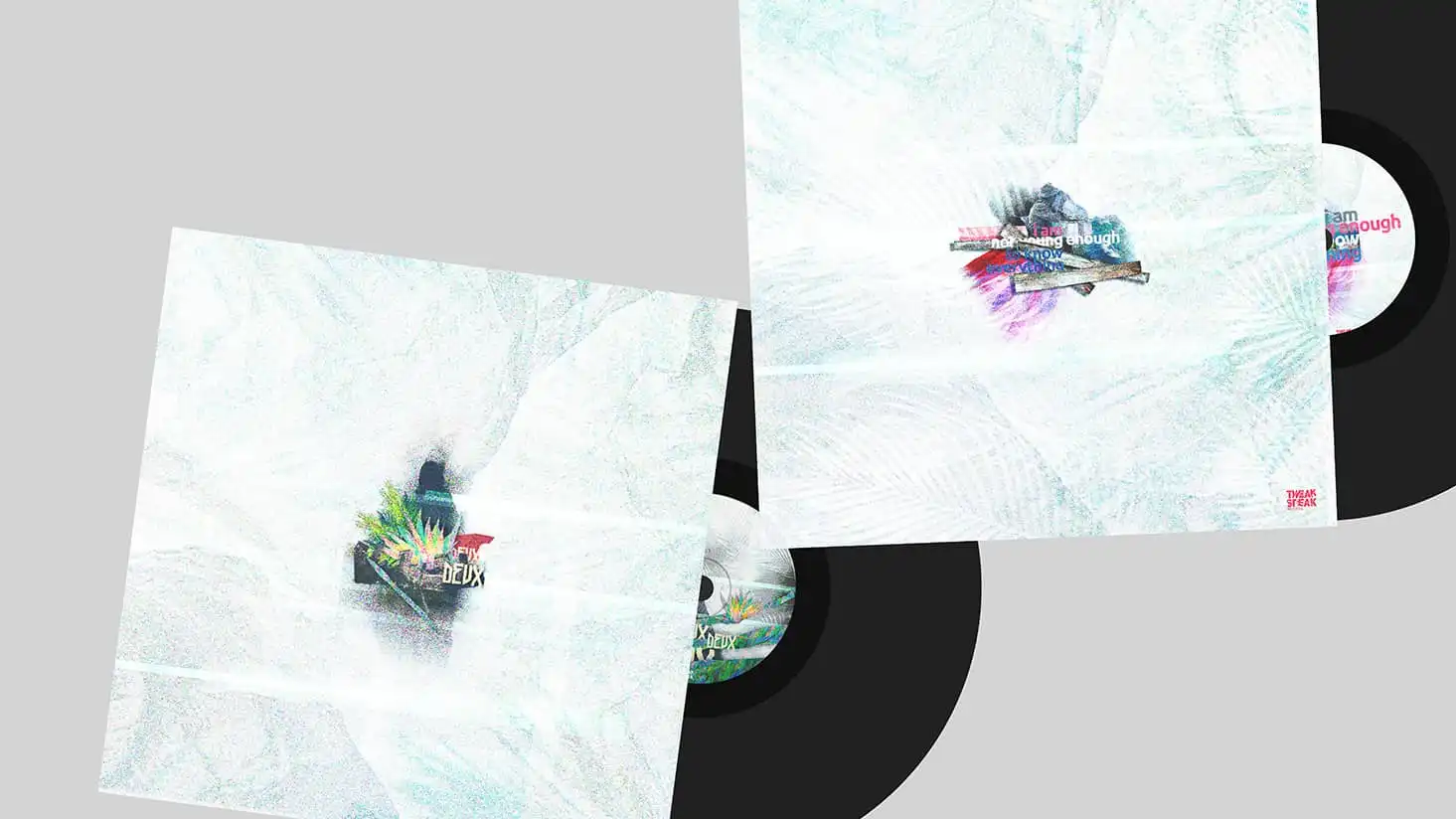 Vinyl design for TWSPK Records' first E.P.
