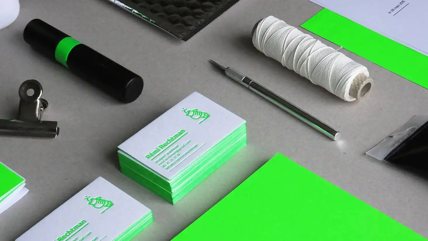 Overview of Rémi Rechtman's former self branding n°2