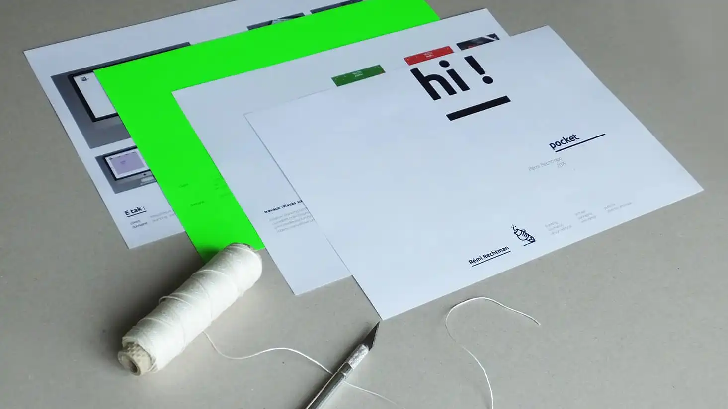 Rémi Rechtman's former handmade mini-books