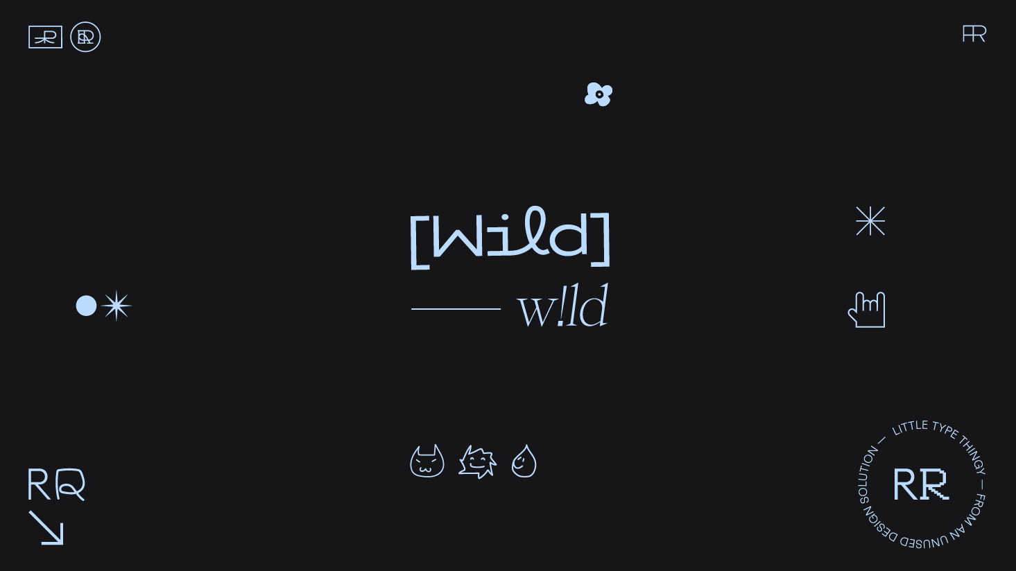 Typographic artwork by Rémi Rechtman